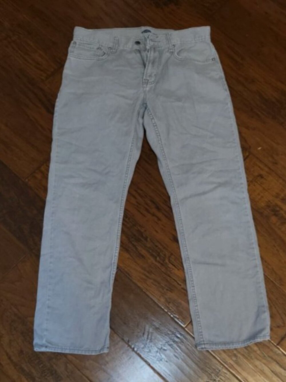 Old Navy Men's Straight Leg Gray Denim Jeans 32 x 30 Normcore Preppy